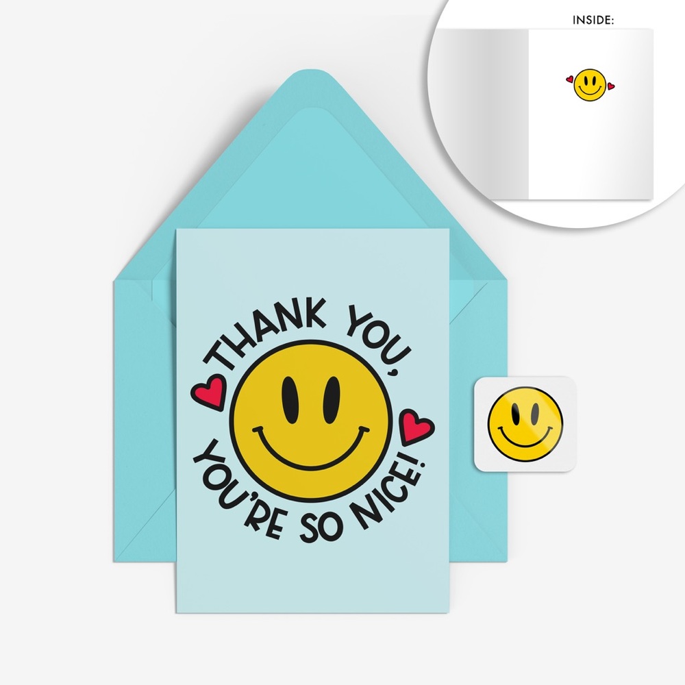 Set of 4 Handmade Small Business Thank You Greeting Cards